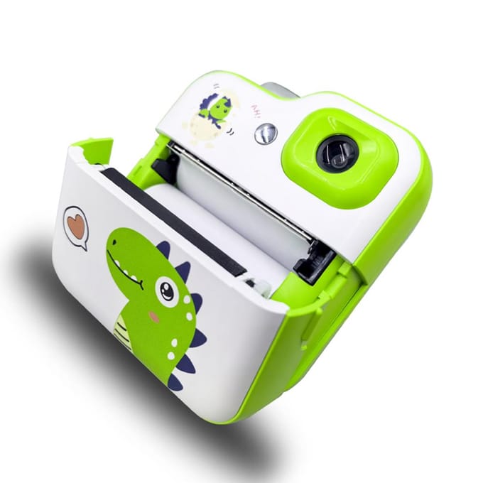 Kinderen Camera Instant Thermische Printer 2.4 Inch Scherm Digitale Camera Ondersteuning Timer Opname 1080P 1 green