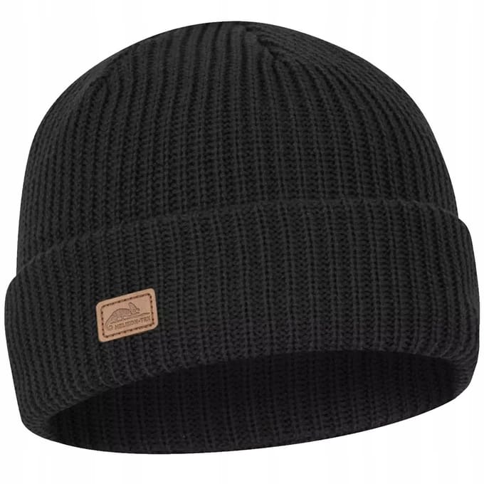 Helikon-Tex Wanderer Merino Wool Beanie - Zwarte wintermuts