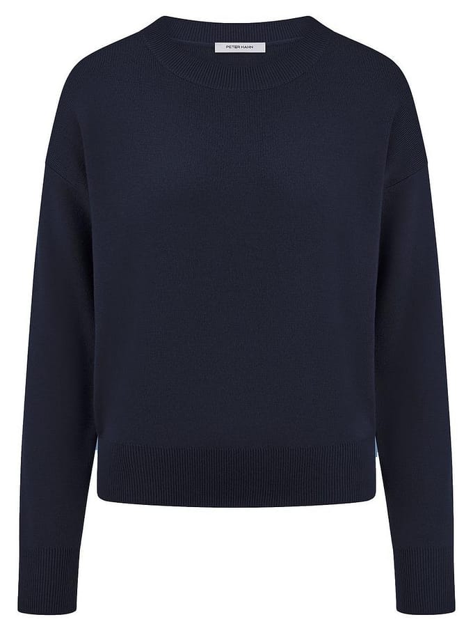 Trui ronde hals Van Peter Hahn blauw