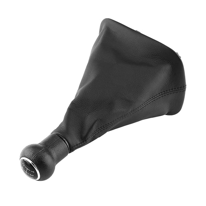 5 Versnellingen Auto Versnellingspook Knop Versnellingspook Manchet Set voor Passat B5 zwart