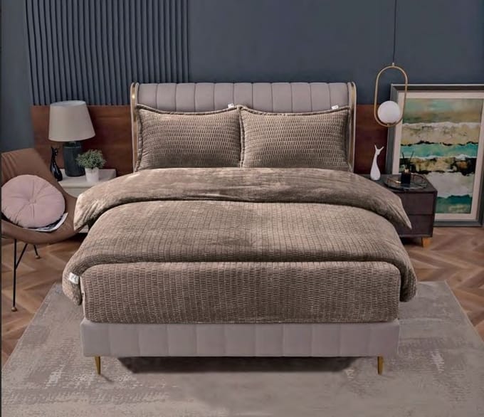 Beau Maison Sherpa Flanel Easy Dekbed - 240x220 cm - Coffee Brown