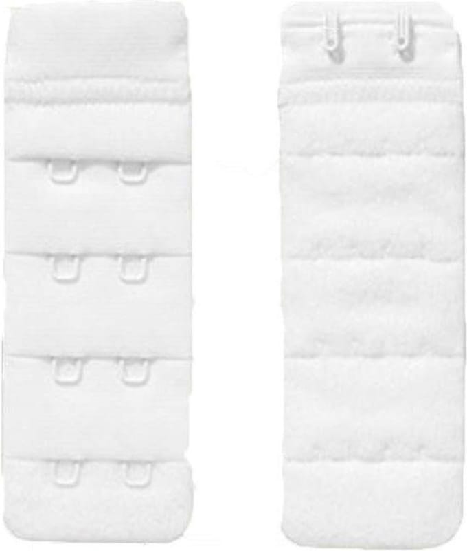 Beha Verlengstuk / Verlenger 2 Haaks Wit (2 Pack)