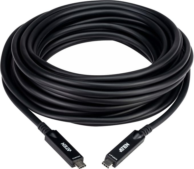 ATEN UE3410F USB-kabel 10 m USB C 10 Gbit/s 60 W Zwart