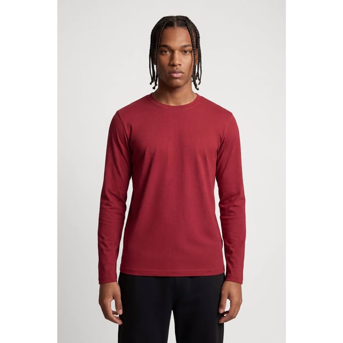 Essentieel Regular Fit Shirt Met Lange Mouwen | Red | Size XL