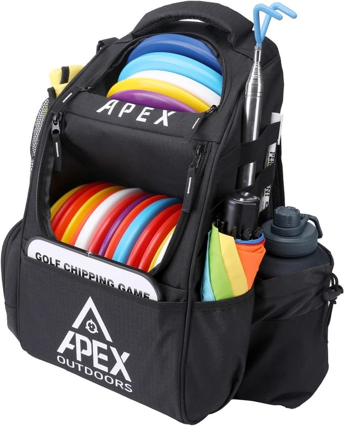 Disc Golftas - Frisbee Golftas - Disc Golf Spel - Ruim 20+ Schijven - 29x27x10 cm
