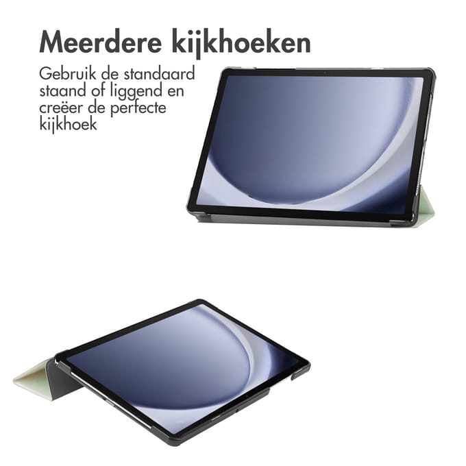 imoshion Tablet Hoes - Geschikt voor Samsung Galaxy Tab A9 Plus - Trifold Bookcase - Lichtgroen