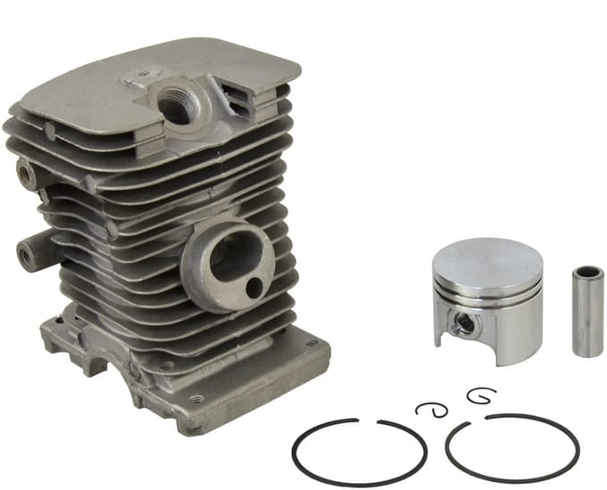 GEKO Cylinder en zuiger set - 37 mm - eenvoudig te monteren - chromen binnenkant