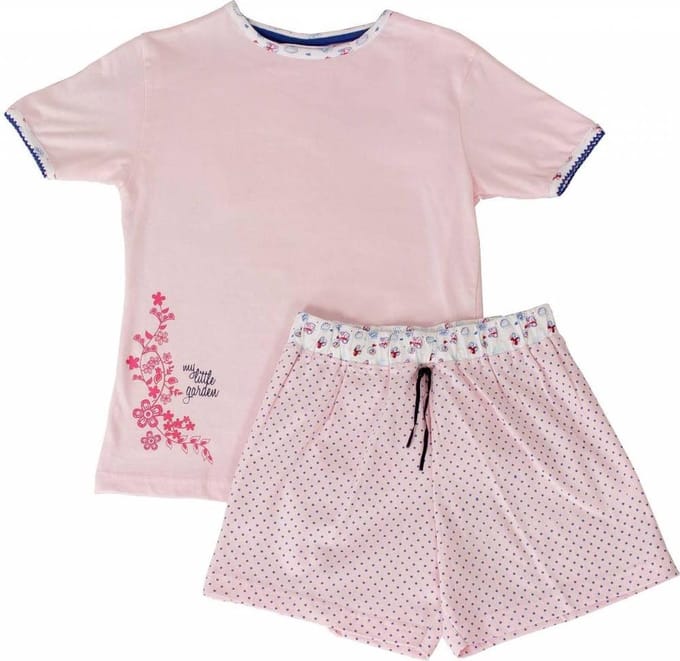 Angelfish Meisjes Shortama Licht Roze Maten: 104