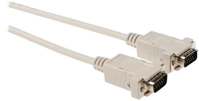 VGA monitor kabel | CCS aders | beige | 1 meter