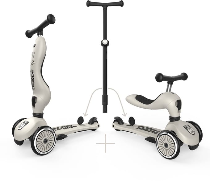 Scoot and Ride Highwaykick 1 - step - Miffy - Nijntje -wit - met duwstand