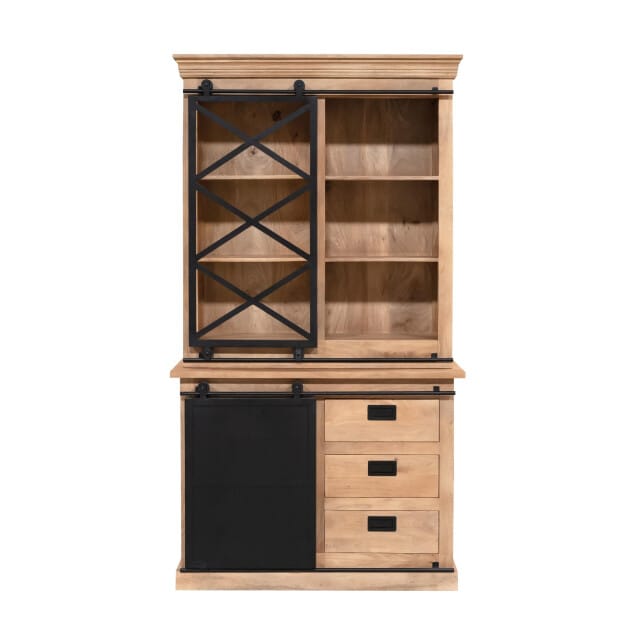 Starfurn - Vitrinekast Fresno - Bruin - 45x120x220 cm