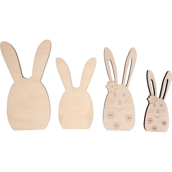 Houten decoratieve elementen - Paashazen