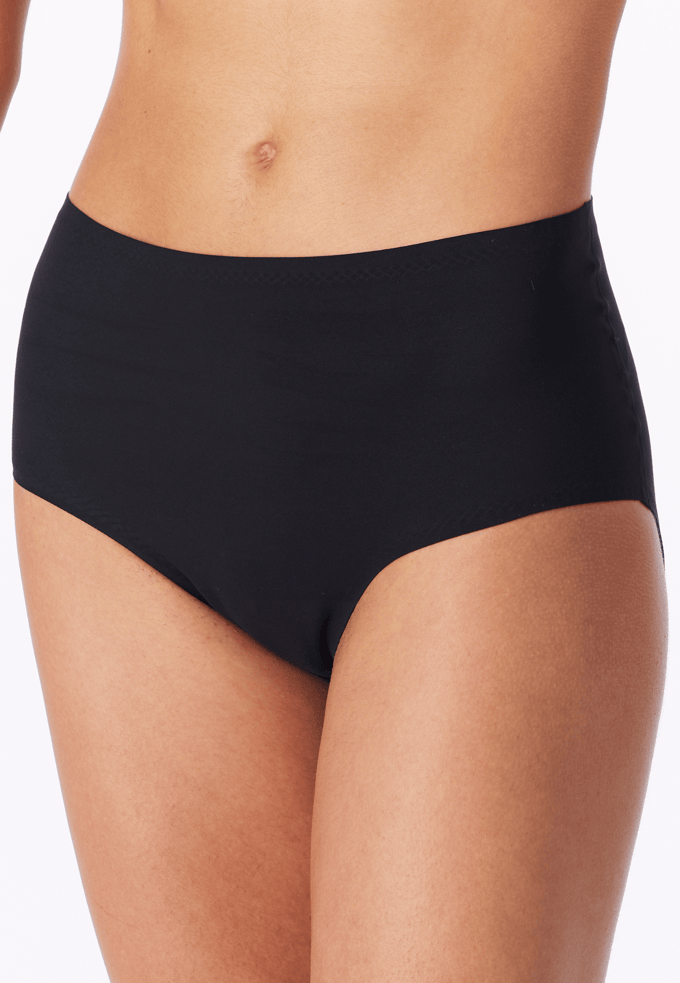 Schiesser Maxislip Invisible Soft Dames Onderbroek - naadloos - zwart