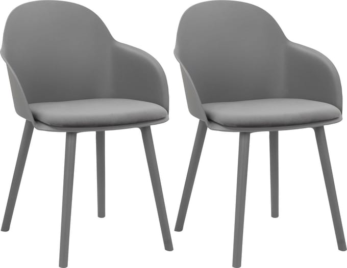 Seiko-Eetkamerstoel - 2 Pack - Antraciet