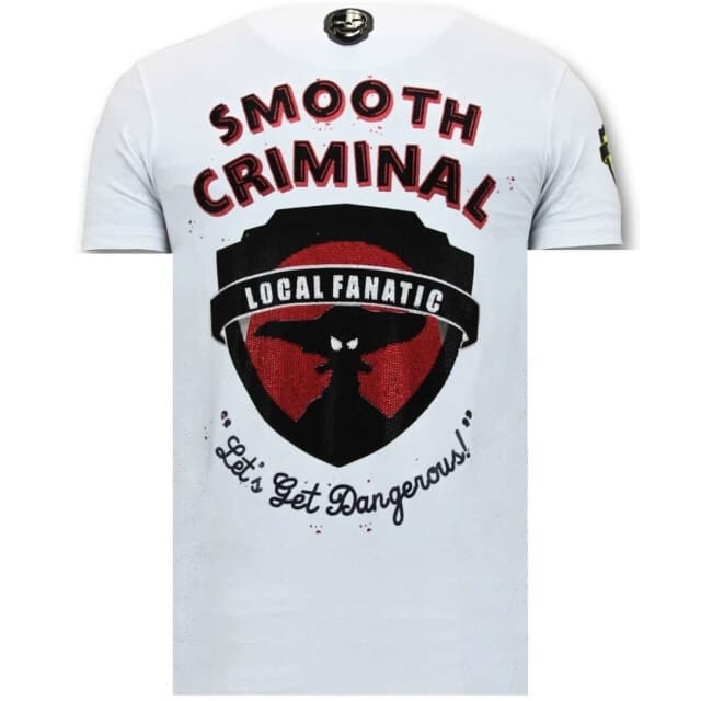 Luxe Heren T-shirt - Crime Empire - Wit