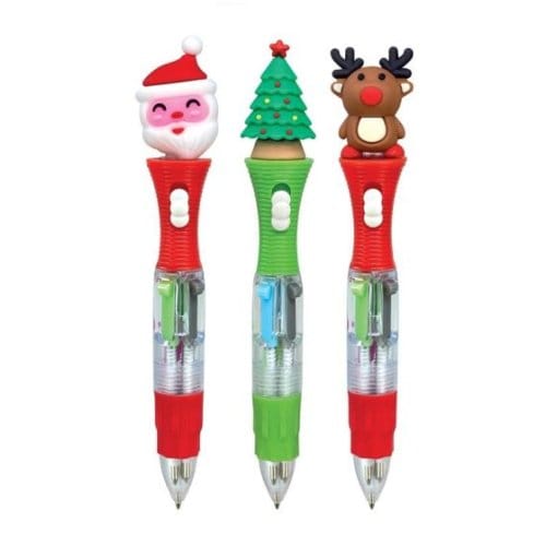 Kerst 4 kleurenpen led 3 assorti