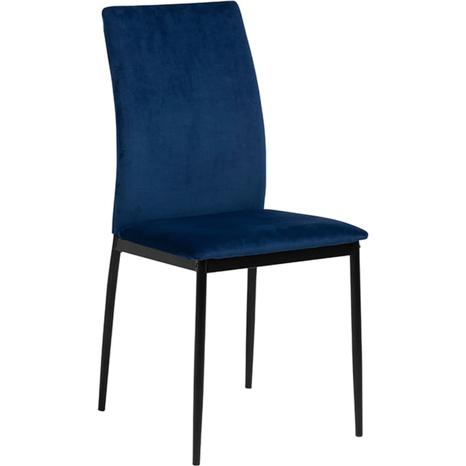Smuk Velvet Eetkamerstoel Eloise Blauw