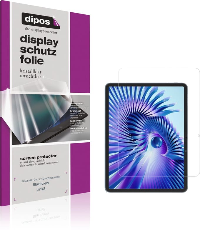dipos – 2x Beschermfolie geschikt voor Blackview Link8 | Krasbestendige & heldere Screenprotector Ultra-Thin