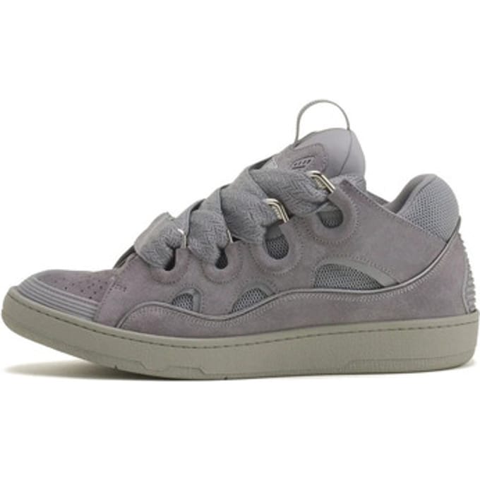 Sneakers Lanvin Curb Monochrome Suede Sneakers Anthracite