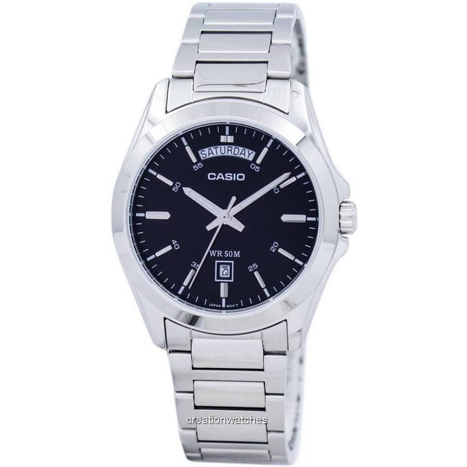 Casio Quartz MTP-1370D-1A1V MTP1370D-1A1V herenhorloge zwart