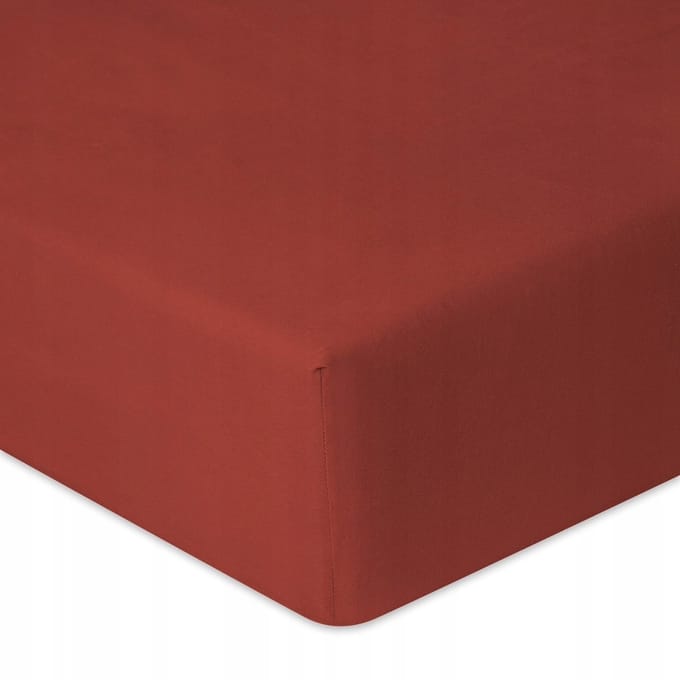 Jersey hoeslaken met elastiek 90/100x190/200 cm - Premium oranje