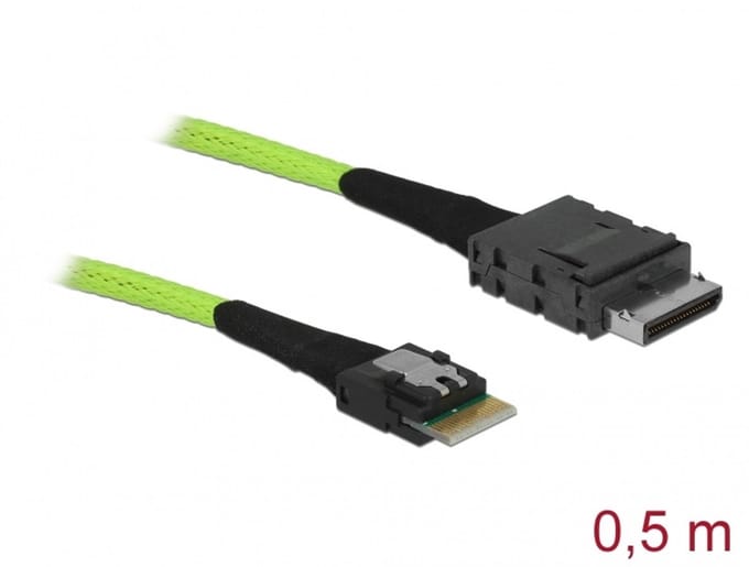 Delock Cable OCuLink PCIe SFF-8611 to Slim SAS SFF-8654 0.5 m