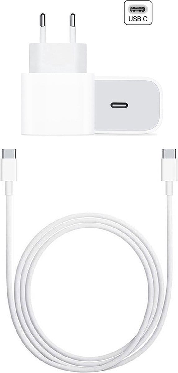 DW4Trading USB-C Power Adapter + Kabel - 20W - NIET geschikt voor Appel Watch