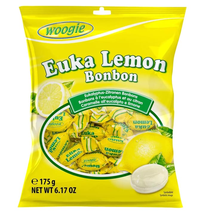 Bonbons Woogie Eucalyptus Citron 175 g