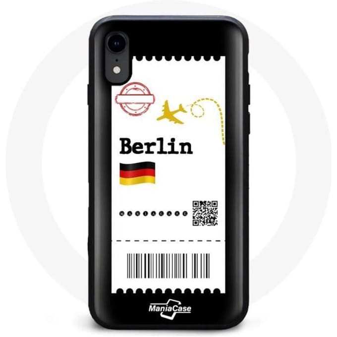 Coque iphone X billet d'avion berlin