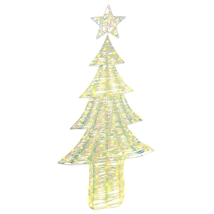 vidaXL - Kerstboom - 240 - LED's - Warmwit - 181 - cm - PET