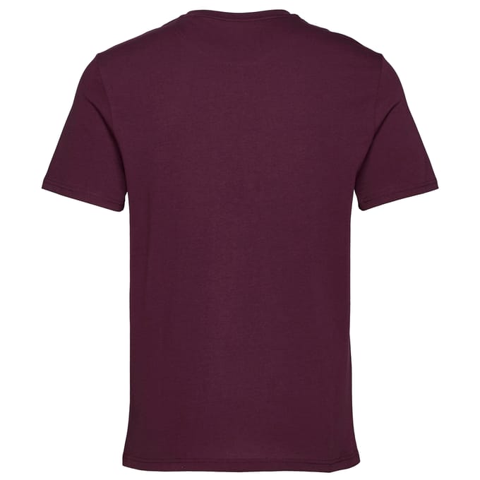 Lyle & Scott effen T-shirt in bordeauxrood
