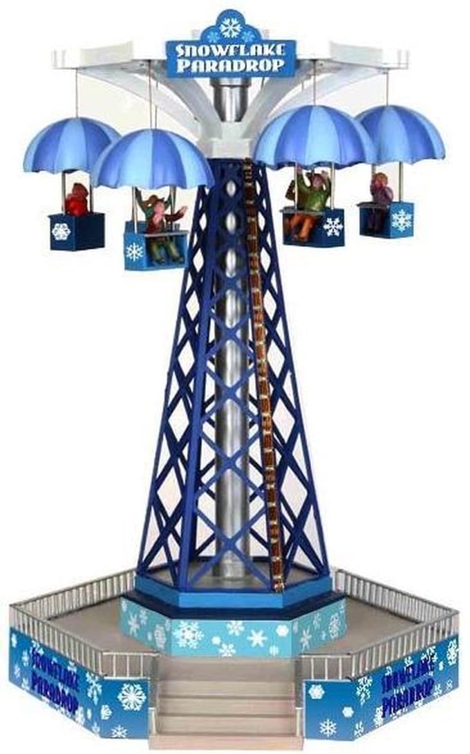 Lemax - 'Snowflake Paradrop' - Verlichte Sights & Sounds met animatie - Inclusief adapter