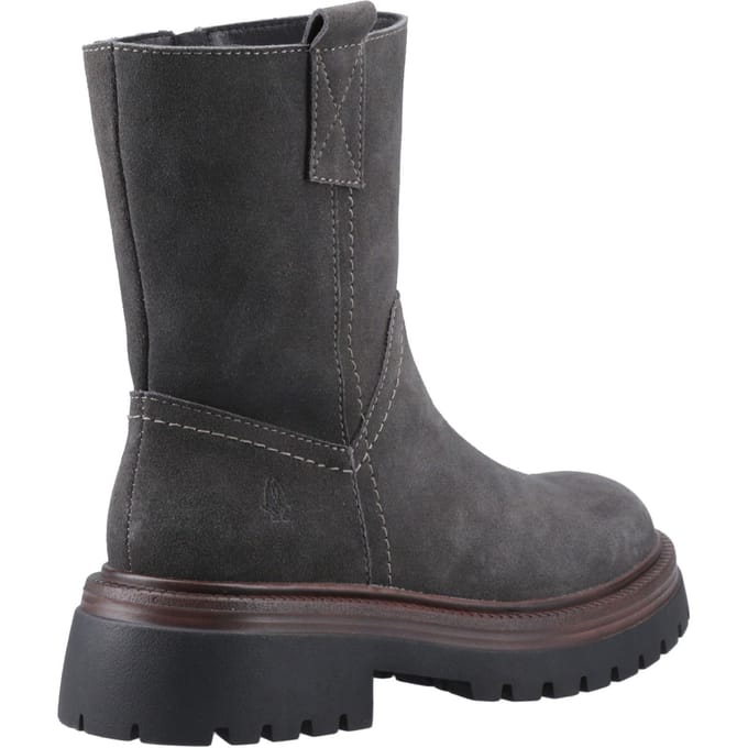 Hush Puppies Rebecca Dameslaarzen Van Suède In De Kleur Houtskool