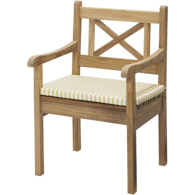 Skagerak by Fritz Hansen Skagen tuinstoel zitkussen - geel gestreept