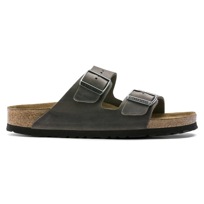 Birkenstock Slippers - Maat 44 - Unisex - donkergrijs