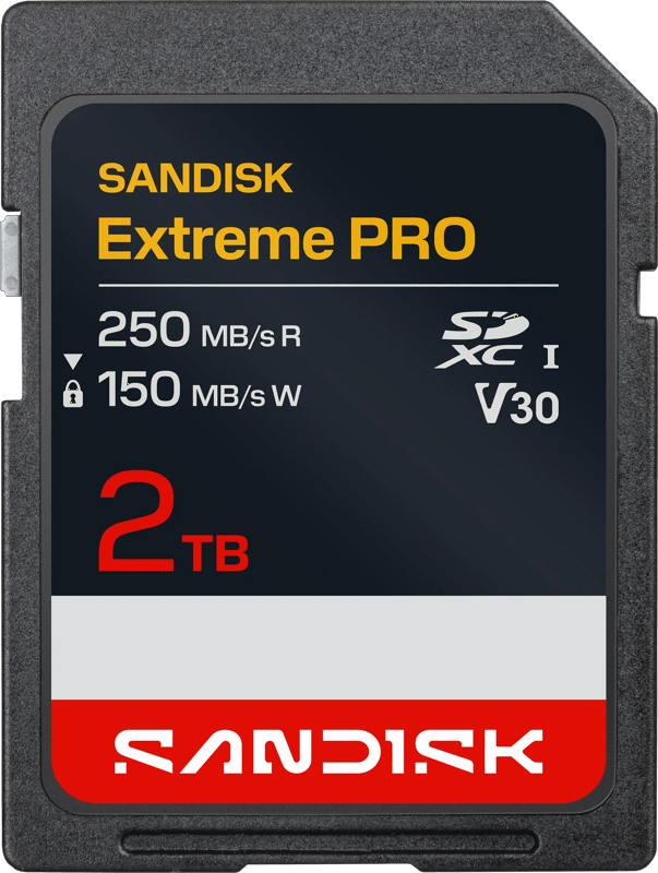 SANDISK SDXC Extreme Pro 2TB 250/150 mb/s - V30 - Rescue Pro DL 2Y