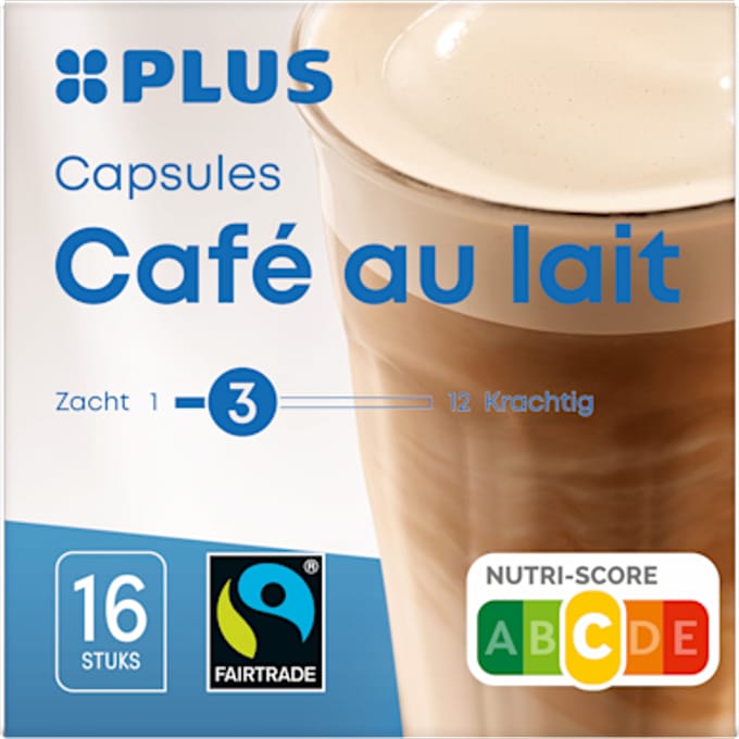 Koffiecapsules café au lait fairtrade