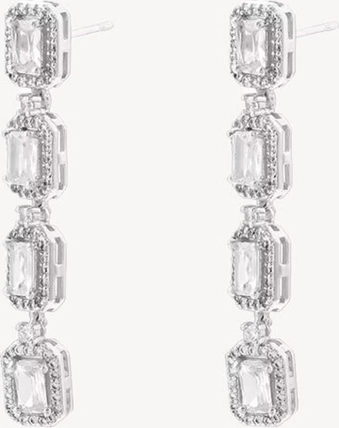 Margot Bardot Victoria's Radiance Drop Oorbellen Silver
