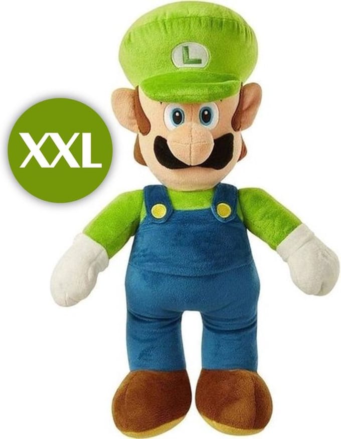 Super Mario Bros Luigi Pluche Knuffel - Groot XXL 100 cm