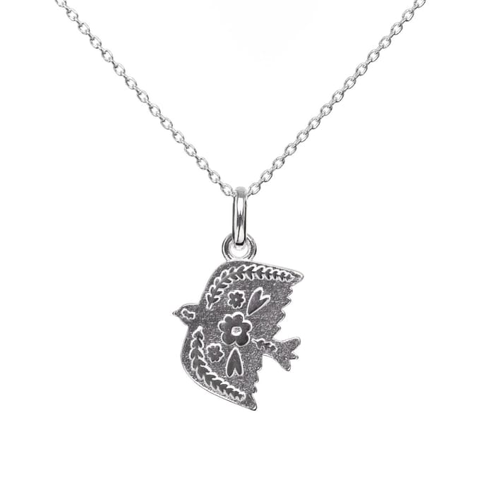 vanPauline - Ketting - Zilveren vogel