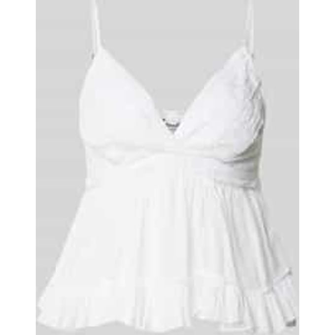 slim fit top van puur katoen model 'TARIA'