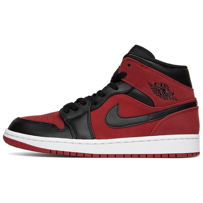 Air Jordan 1 Mid 'Reverse Banned Gym Red Black' 554724-610 44 black