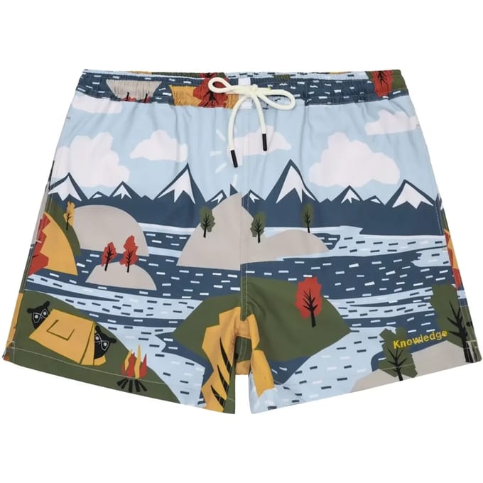 Bedrukte zwemshort KnowledgeCotton Apparel