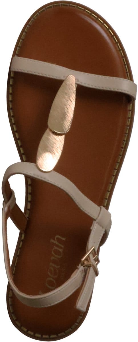 Platte sandalen met bandjes van Loevah Paris