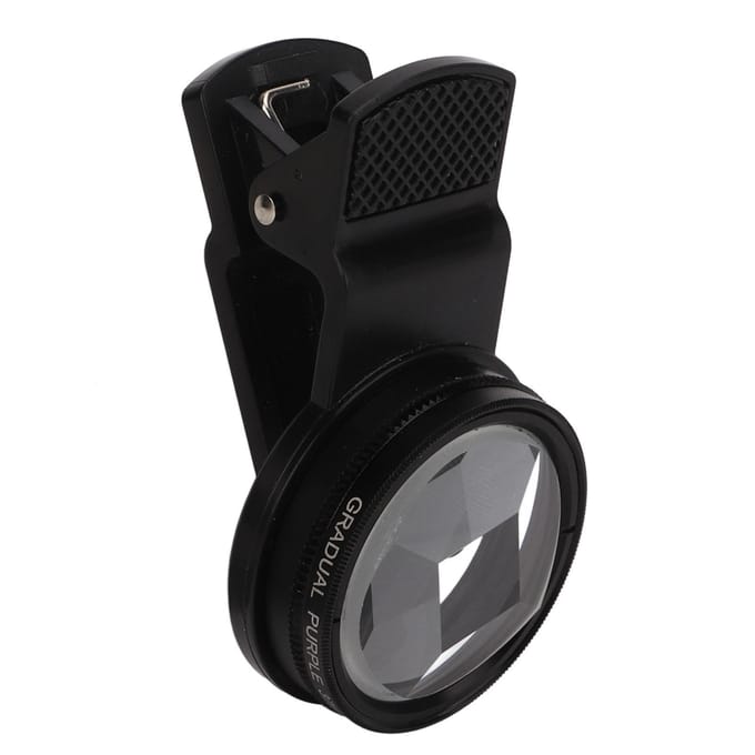 Filter Lens Vierzijdige Speciale Effecten Ghosting Telefoon Camera Lens Externe Selfie Fotografie Clip black