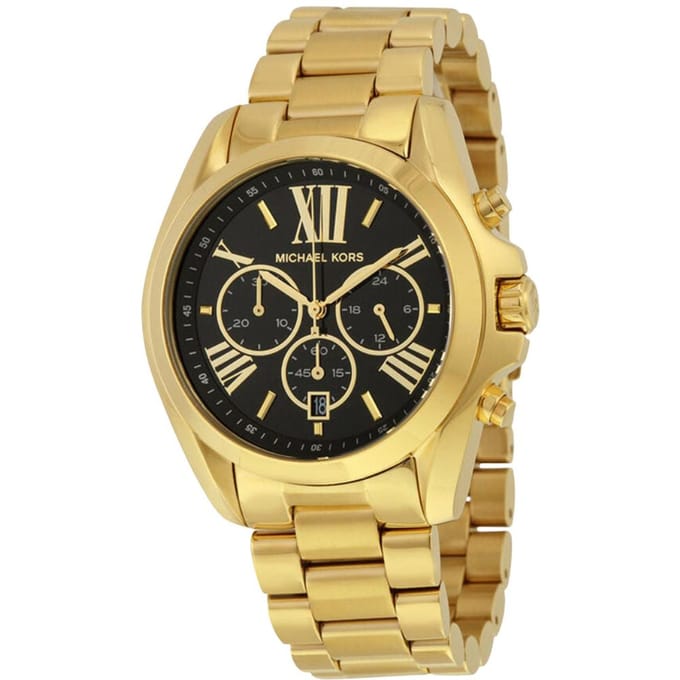 Michael Kors Bradshaw MK5739 Dames Chronograaf Horloge 43mm Goudkleurig