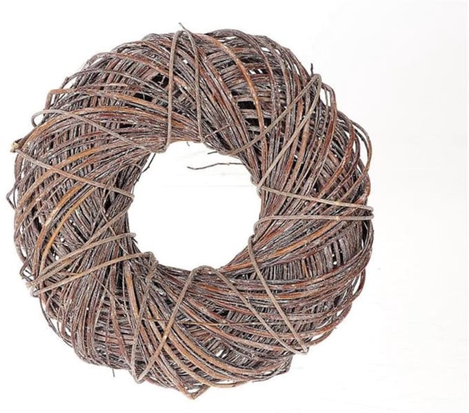 Krans Twister - d35cm - Naturel/ bruin - HBX - Woondecoratie