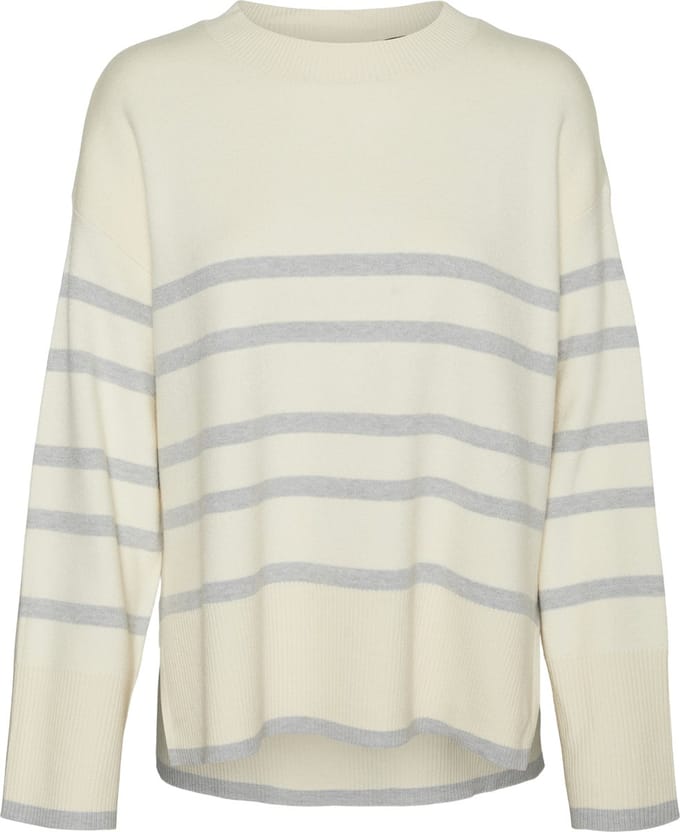 VERO MODA - VMSABA LS O-NECK STRIPE PULLOVER GA NOOS - Dames - Gebreide truien