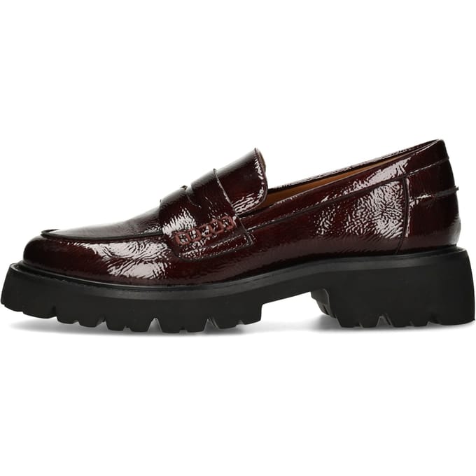 POSH by Poelman LEXY Dames Loafers - Donker rood
