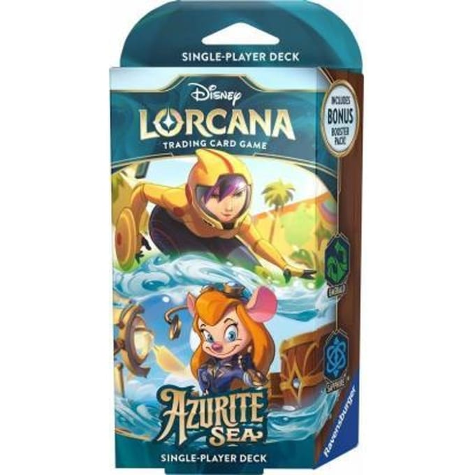 Disney Lorcana: Azurite Sea Go Go Tomago & Gadget Hackwrench Starter Deck